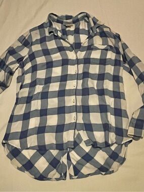 Country Lucky Brand Blue and White Check Shirt